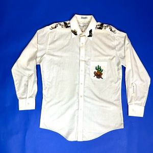Vintage Western Shirt with Awesome Embroidery